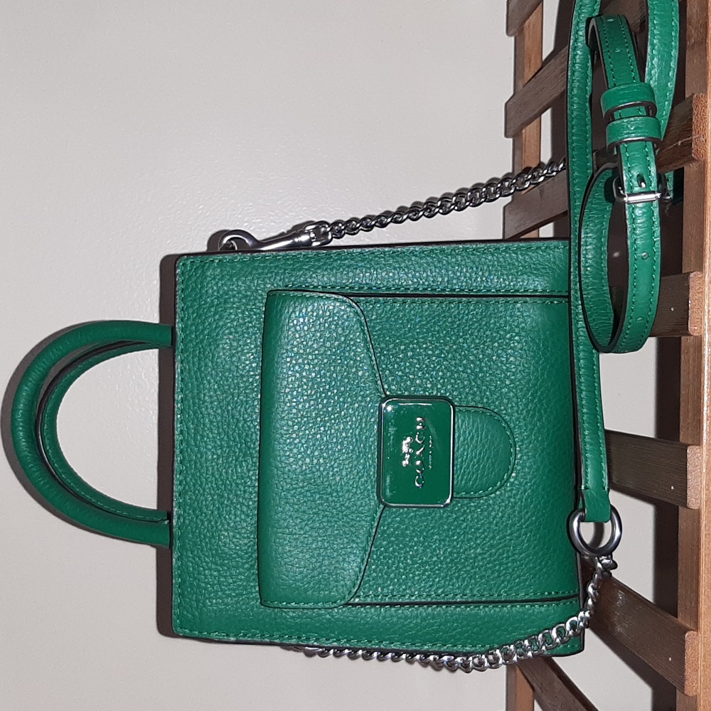 Coach Mini Pepper Crossbody Pebbled Leather Bag